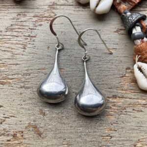 Vintage sterling silver droplet earrings