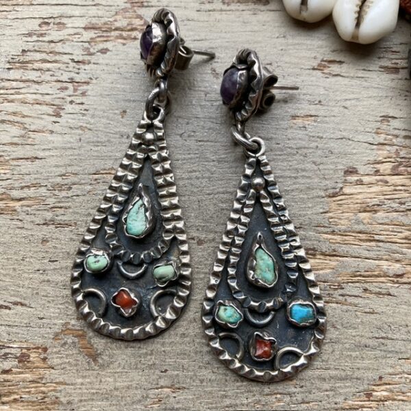 Vintage Mexican sterling silver earrings