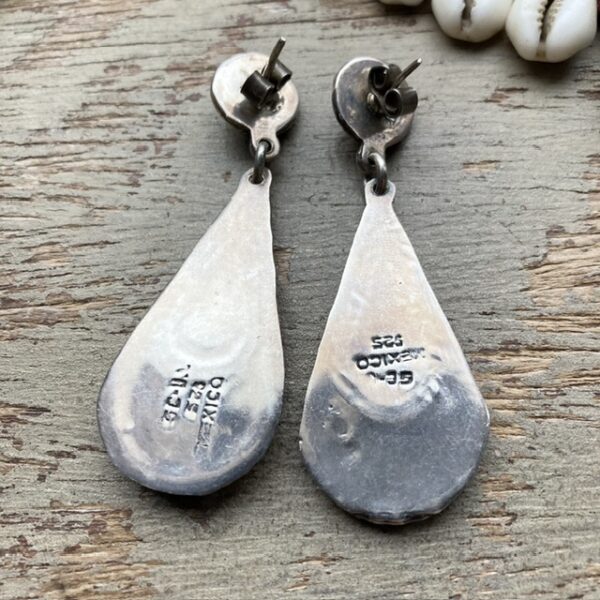 Vintage Mexican sterling silver earrings