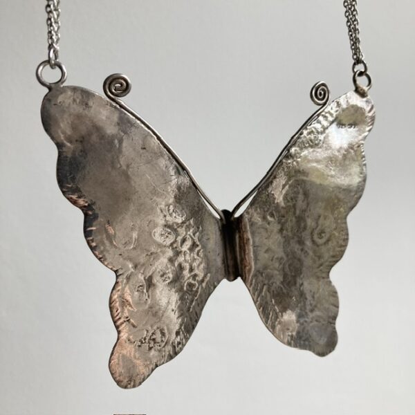 Vintage sterling silver butterfly necklace