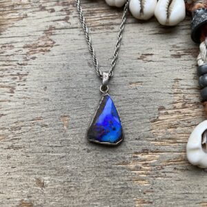 Vintage sterling silver Opal necklace