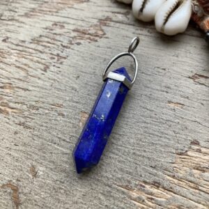 Vintage sterling silver lapis lazuli pendant