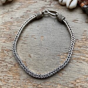 Vintage sterling silver foxtail bracelet