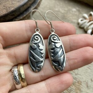 Vintage Hopi sterling silver earrings