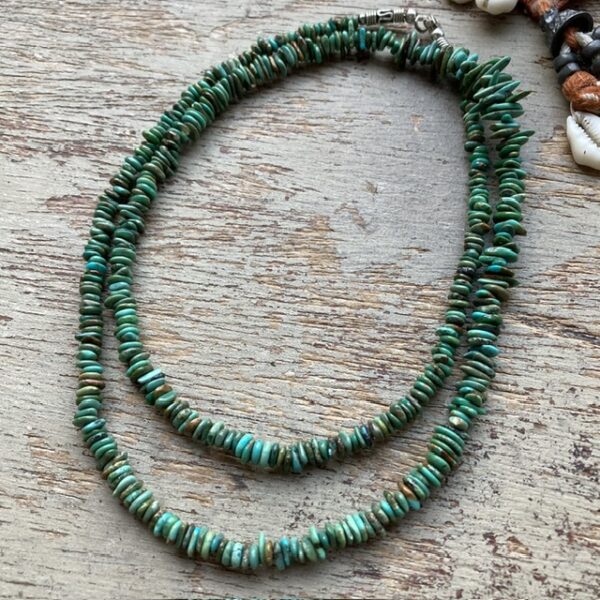 Vintage natural turquoise necklace