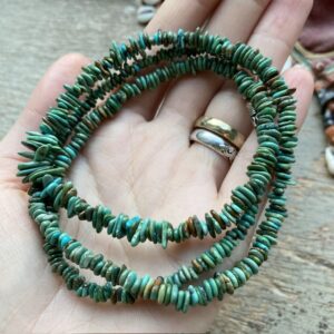 Vintage natural turquoise necklace