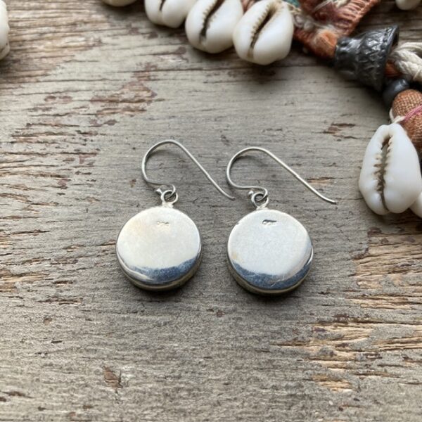 Sterling silver yin yang earrings