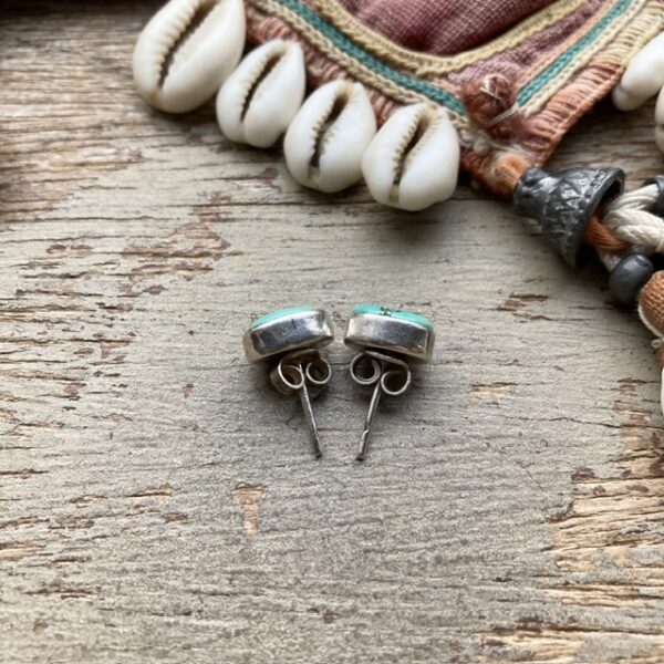 Vintage sterling silver turquoise earrings