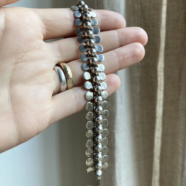 Vintage Indian sterling silver bracelet