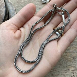 Vintage sterling silver foxtail chain