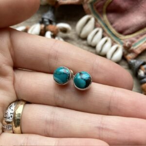 Vintage sterling silver turquoise earrings