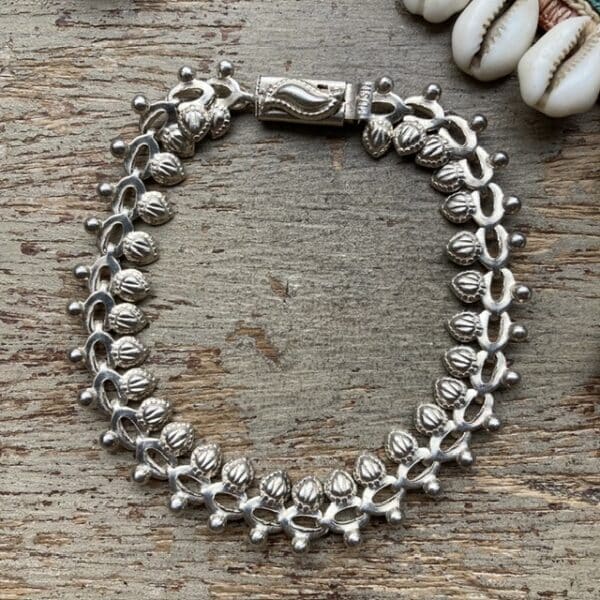 Vintage Indian sterling silver bracelet