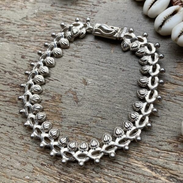 Vintage Indian sterling silver bracelet