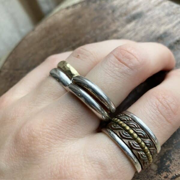 Sterling silver wraparound ring