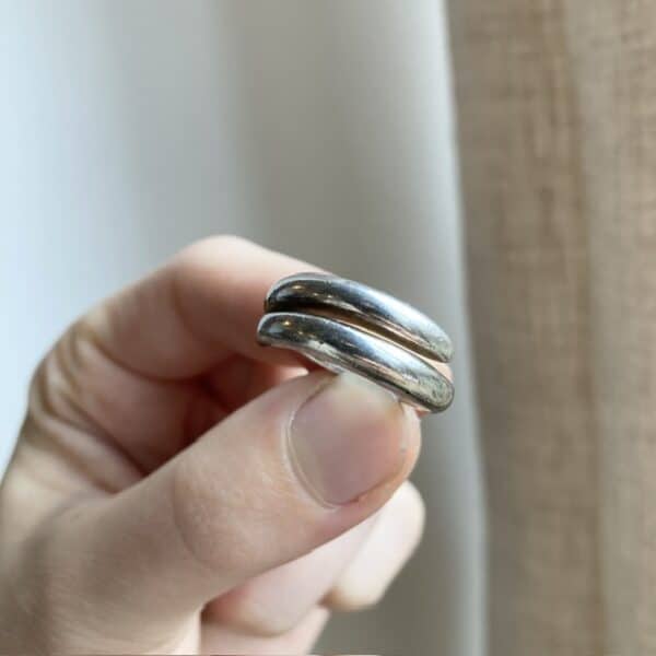 Sterling silver wraparound ring