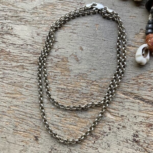 Vintage sterling silver belcher chain