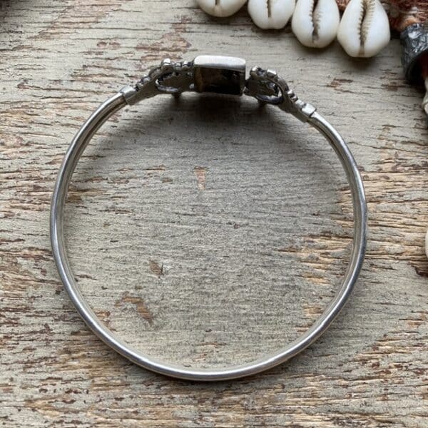 Vintage ornate sterling silver bangle