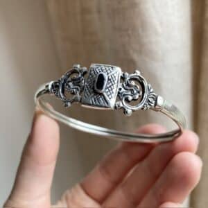 Vintage ornate sterling silver bangle