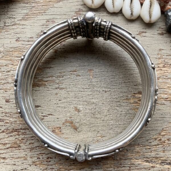 Vintage Indian sterling silver bangle