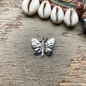 Vintage sterling silver butterfly pendant