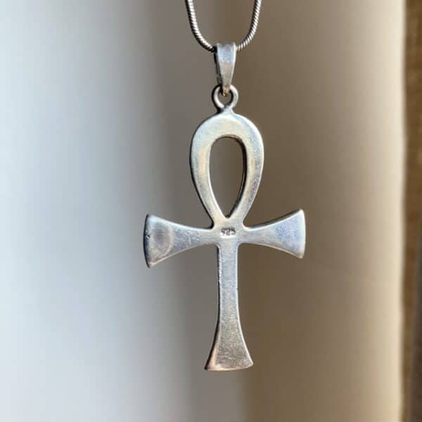 Vintage sterling silver ankh necklace