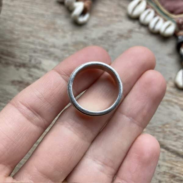 Vintage sterling silver celestial spinner ring